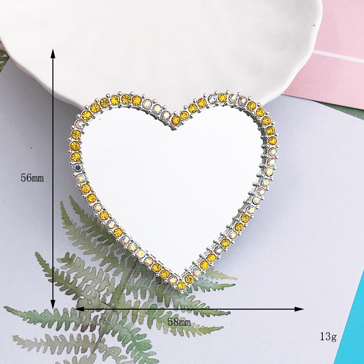 Diamante perla flor lente teléfono móvil belleza material 2022 nuevo amor espejo DIY accesorios de la joyería del teléfono móvil