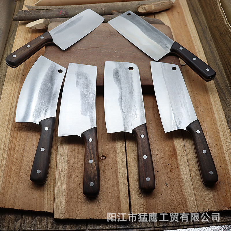 8Cr18Mov Forged Kitchen Knife Handmade Stainless Steel Slicing Knife Kitchen Household Small Kitchen Knife Lightweight and Sharp Small Vegetable Cutting Knife