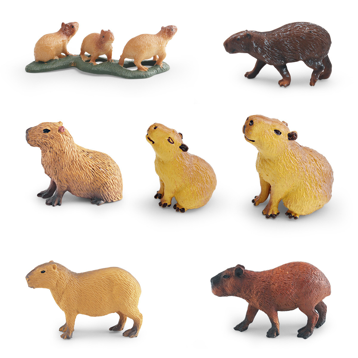 Simulación transfronteriza de animales forestales modelo de delfín de agua cognitivo infantil delfín de agua decoración de plástico estático juguete de decoración de mesa