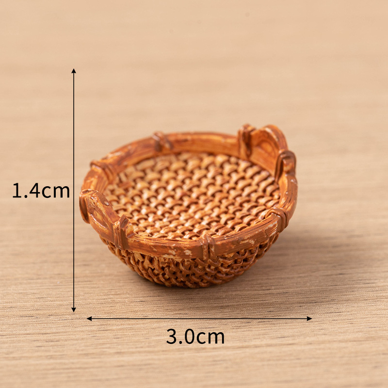 Muebles tejidos de bambú resina decoración silla de bambú recogedor cesta de pescado de bambú olla artesanía creativa decoración del hogar accesorios