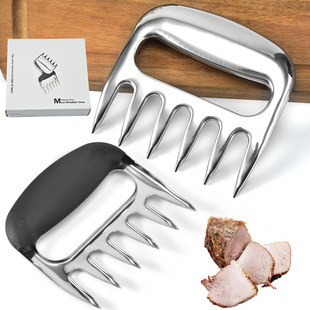 Stainless Steel Roast Chicken Meat Splitter Hand Silk Chicken Barbecue Pine Meat Tool Tearing Meat Splitter Bear Claw Fork Multi-use Barbecue Fork