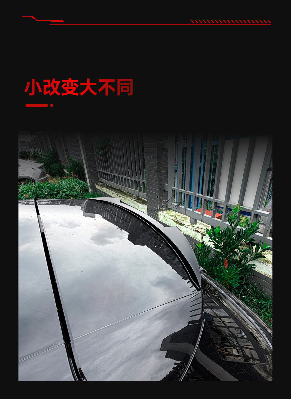 Applicable to 2025+ Audi Q5 Sq5 Mk3 Suv Small Roof Wing, Rear Wing, Spoiler, Wind Deflector, Cross-Border Modification Parts