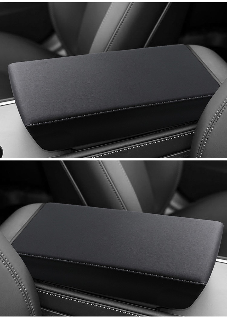 Tesla New Model YL3 Armrest Box Pad Protective Cover Original Car Leather Interior Decoration Accessories