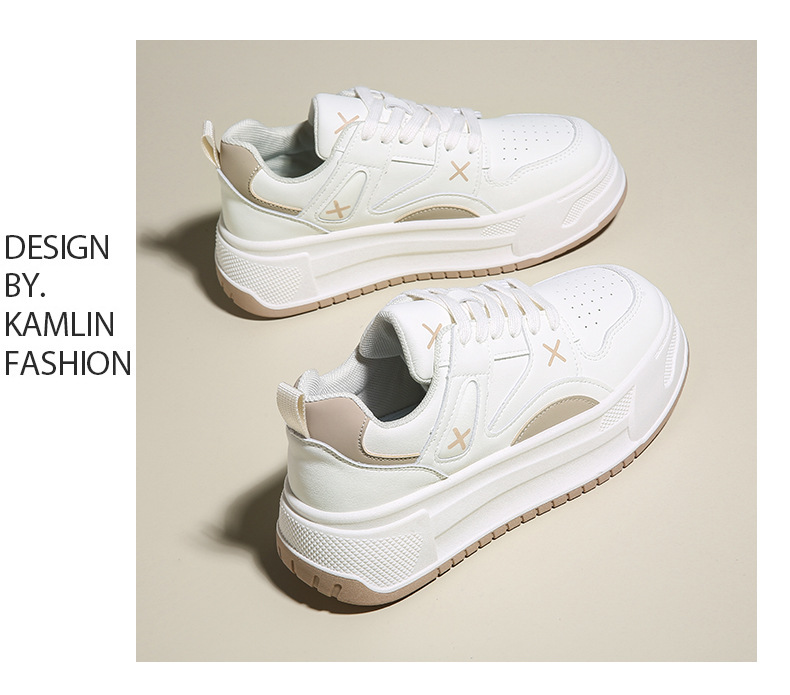 2024 début du printemps nouvelle édition coréenne petites chaussures blanches femme Instagram étudiant sport et loisirs chaussures de planche chaussures de tir de rue semelle épaisse_voghion.com