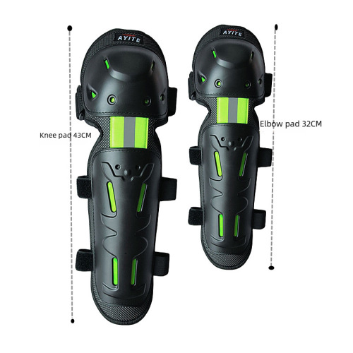 AYITE Off-road Motorcycle Riding Horse Protective Gear Rider Equipment 4-piece Set Protective Knee Elbow Leg Adjustable