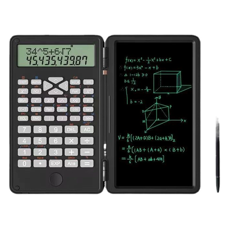 Функциональный калькулятор Почерковая доска Многофункциональный складной тихий портативный научный калькулятор «Два в одном» для экзаменов