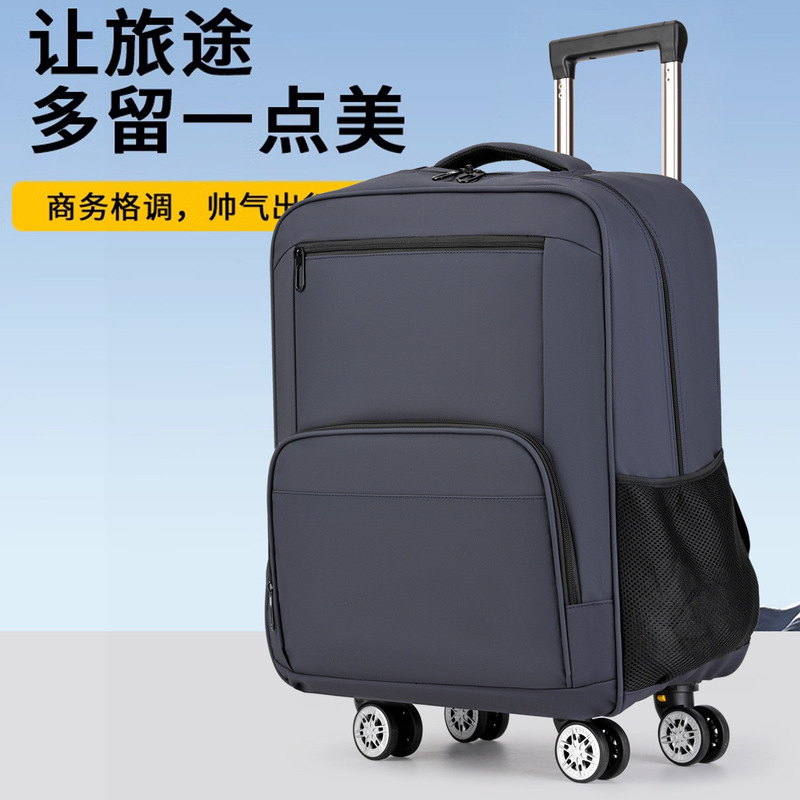 [Detachable Universal Wheels] Backpack Large Capacity Business Trip Work Clothing Outdoor Travel Backpack Boarding Luggage Bag