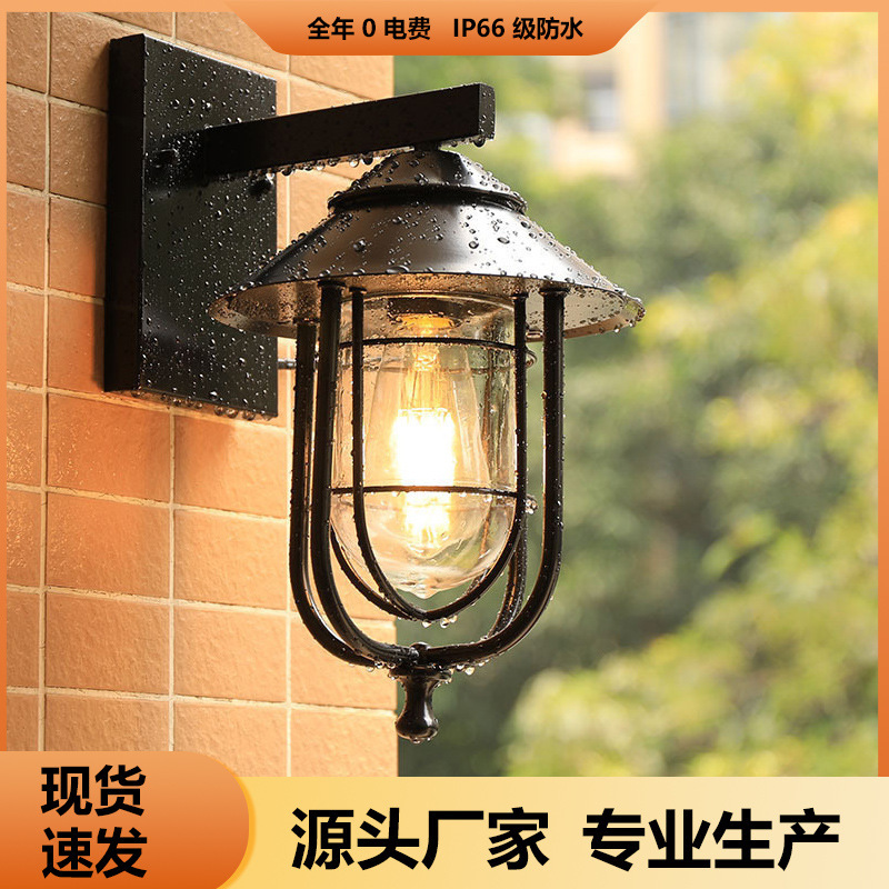 Cross-Border American-Style Outdoor Courtyard Ultra-Bright Thickened High-Transparency Soft Light Lampshade Waterproof Corridor Aisle Balcony Villa Wall Lamp Cross-Border American-Style Outdoor Courtyard Ultra-Bright Thickened High-Transparency Soft Light Lampshade Waterproof Corridor Aisle Balcony Villa Wall Lamp