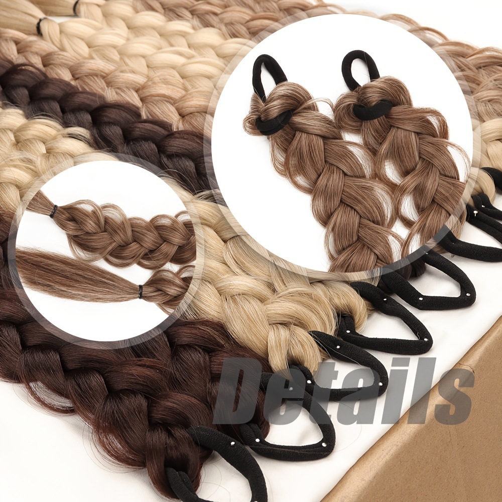 2 paquetes de comercio exterior transfronterizo trenzado cola de caballo spot al por mayor