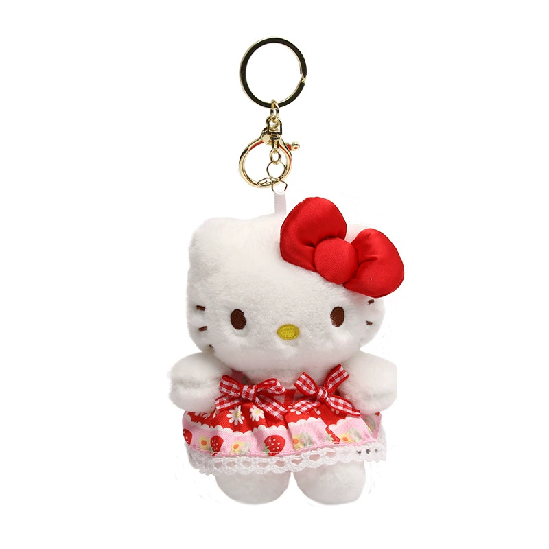 Санрио, Hello Kitty, подлинная плюшевая кукла, брелок, подвеска, рюкзак, аксессуар