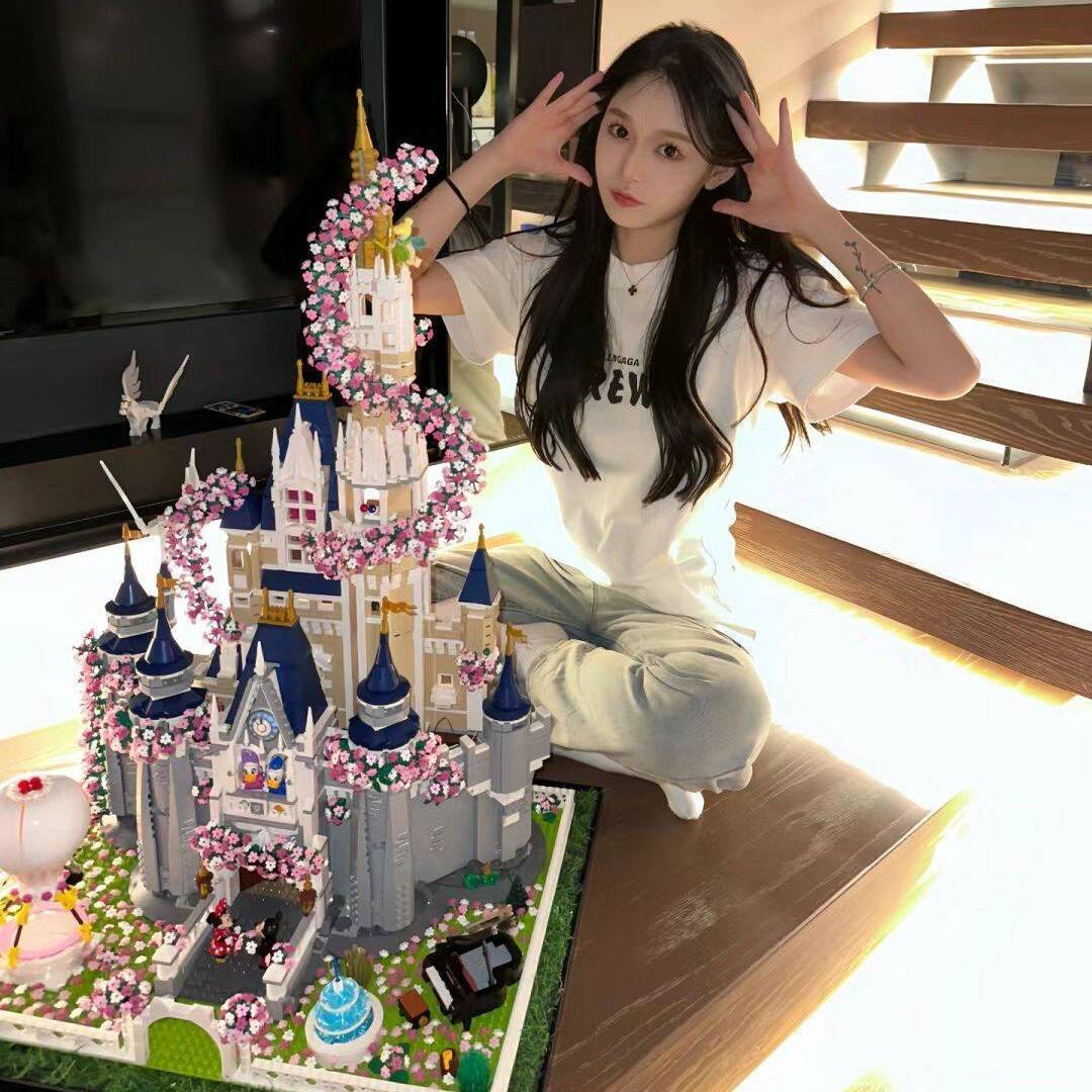 【メーカー卸売り】レゴの桜城建築ガールシリーズの難易度の高い大型積み木と互換性があります。