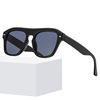 Fashionable sunglasses hip-hop style, 2022 collection, European style, internet celebrity