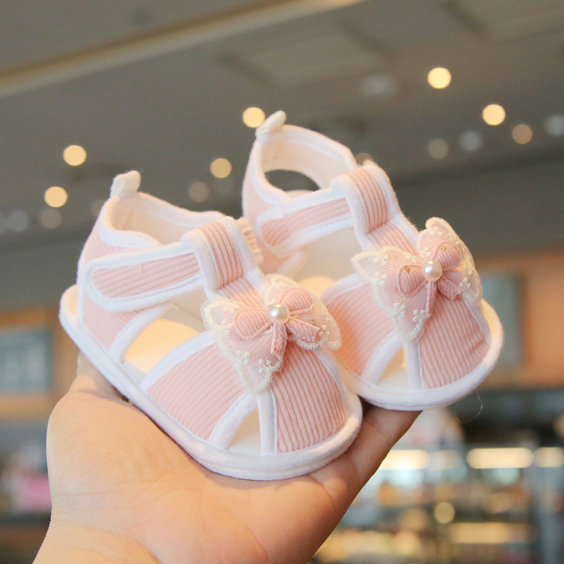 Summer Baby Sandals Baby Soft-soled Toddler Shoes 3-6-12 Months Anti-dropping Lightweight Layered-soled Children's Shoes