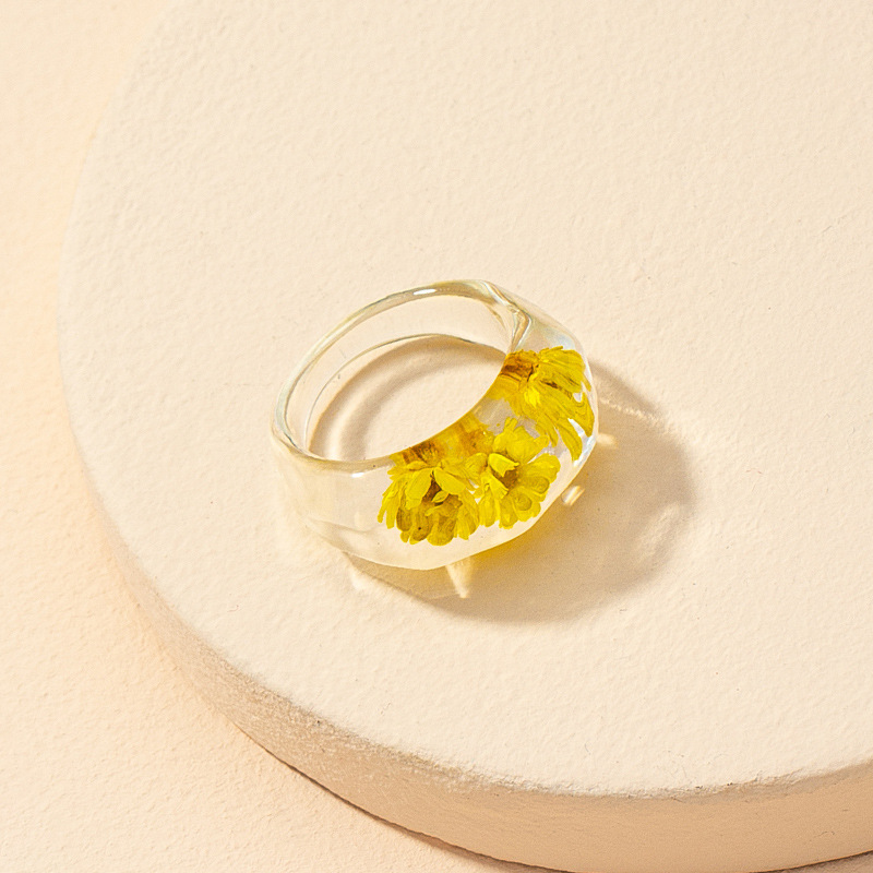 fashion dried flower ring