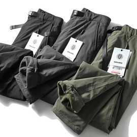 牛货！秋冬加绒防风户外弹力机能运动休闲直筒长裤情侣款男裤