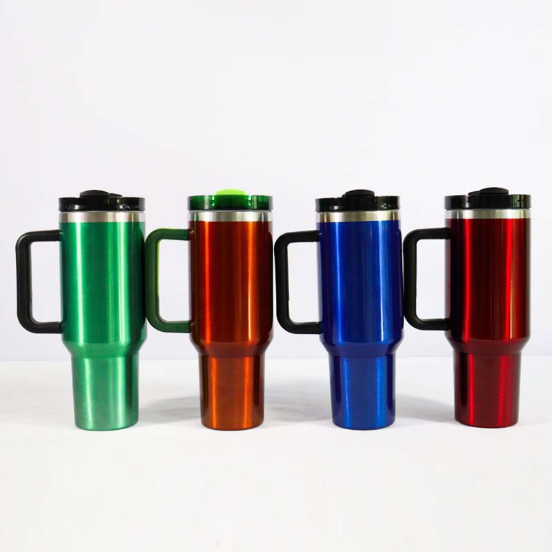 Transfronterizo 40oz mango taza de helado pintura transparente 304 taza de vacío de acero inoxidable popular Stanley Mismo Coche Taza