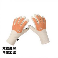秋冬季摇粒绒手套户外骑车触屏保暖高弹防滑手套触屏防风户外运动