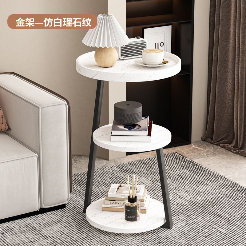 Mesa de té nórdica, sofá, sala de estar, mesas de cabezal de cama, esquina simple, gabinete, pequeña mesa redonda