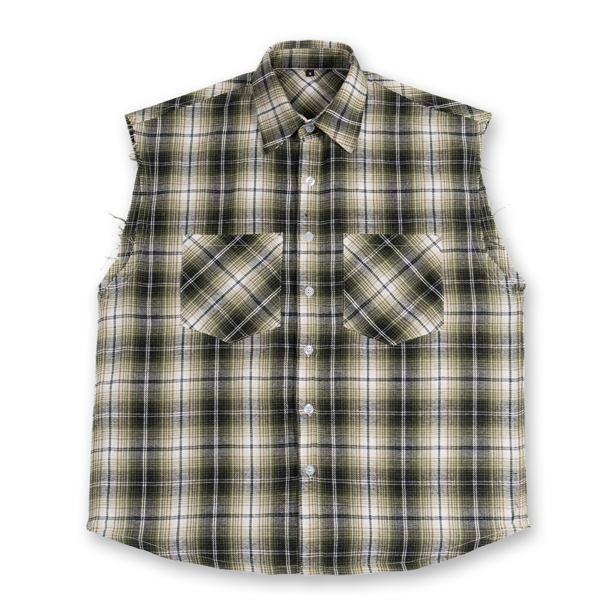 ETAI para hombre | Camisa a cuadros sin mangas con chaleco de marca de moda de verano Camisa casual de solapa suelta de alta calidad para hombre