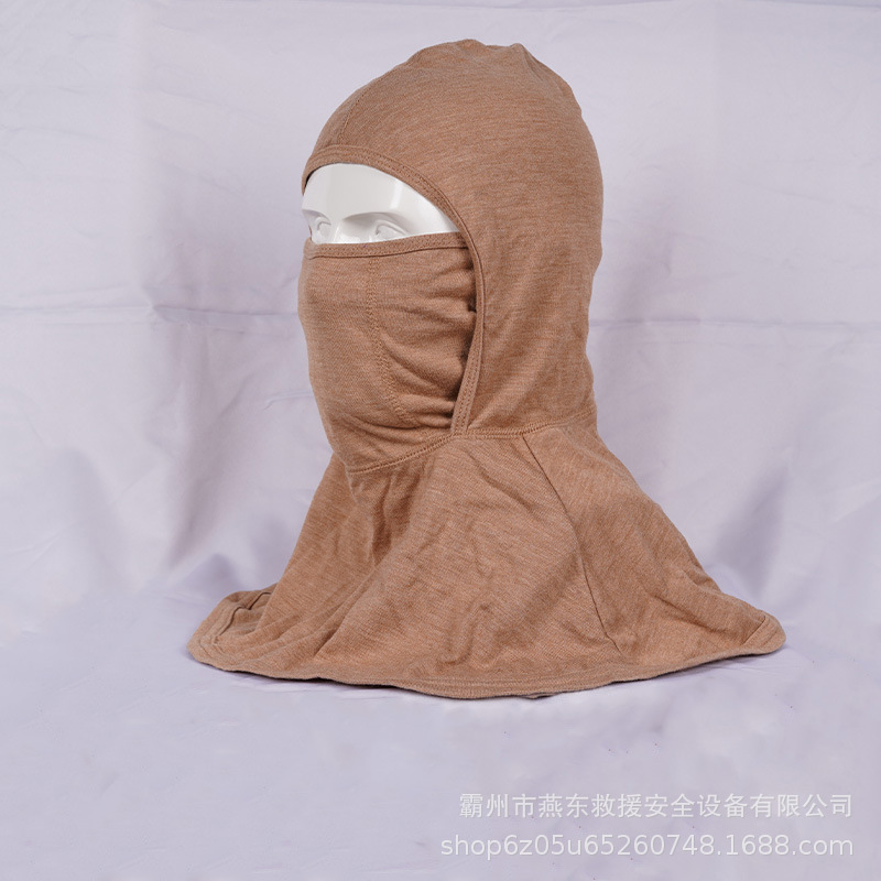 Fire-fighting and fire-fighting neck-protecting mask forest fire-fighting aramid flame-retardant headgear for emergency rescue and high-temperature-resistant fire-fighting headgear