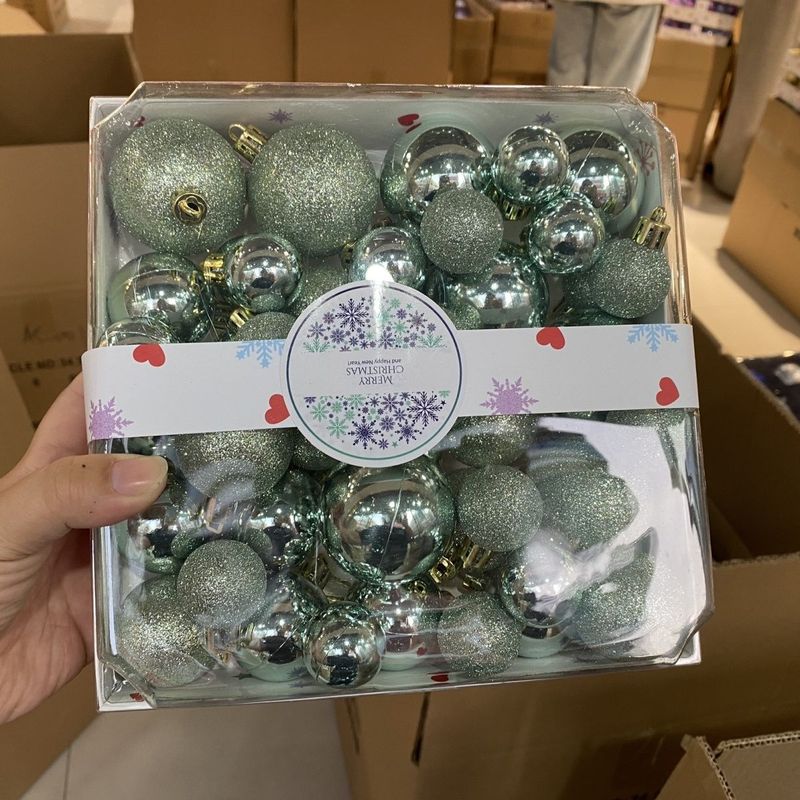 圣诞节新款装饰多款可选圣诞吊球圣诞雪松树挂件圣诞雪花|undefined