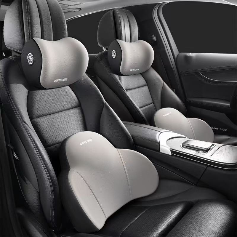 Estricta selección de automóviles cintura reposacabezas montadas en automóviles almohada de cuello almohada de memoria almohada de soporte de algodón cintura almohada de asiento de conducción no cansada