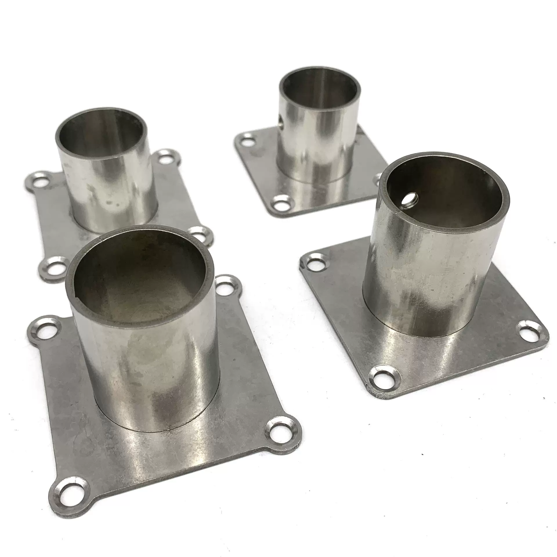 定制 方形底法兰座 方形高脚法兰 异型衣管座 晾衣支架底座