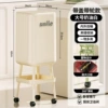 Large 8133 trash can [white] [no bending, with lid] + plate + wheels + letters