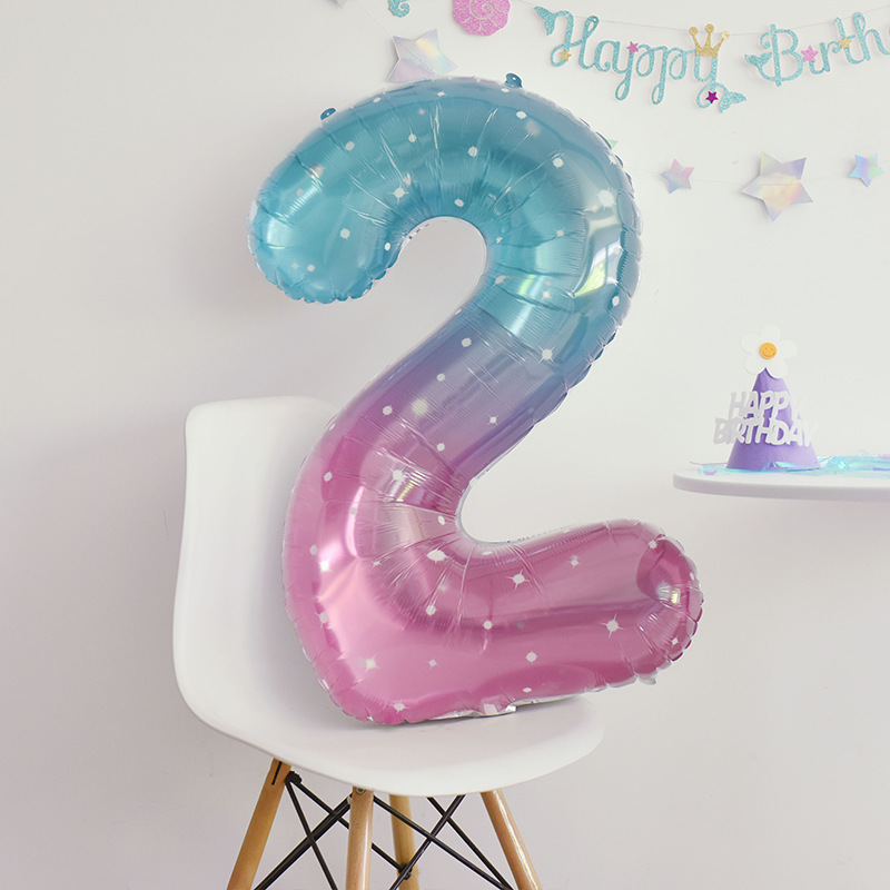 クロスボーダー米国版 40inch デジタルアルミフィルムバルーン大ゴールドとシルバーローズゴールドパーティー誕生日アレンジメント装飾アルミ箔|undefined