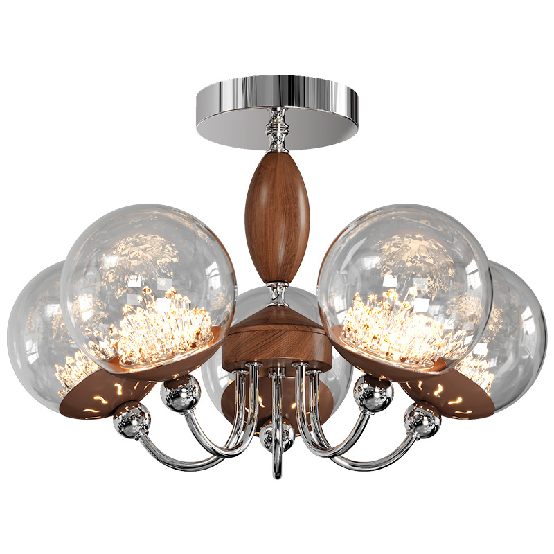 Luz de techo de dormitorio medieval francesa vintage retro alta sensación 2026 nueva lámpara Zhongshan 179L