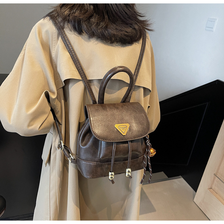 This is a new, stylish, mini, lightweight and cute shopping backpack for girls in the autumn of 2024 undefined