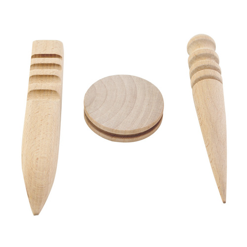 Cherry wood polishing rod, round stick, flat rod, round disc, round edge ring, skin edge, polishing grinding round chamfering tool