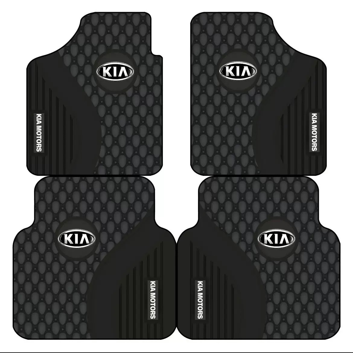 Car logo car floor mats, stylish universal style foot mats with diatom mud surface, suitable for all seasons, non-slip and washable