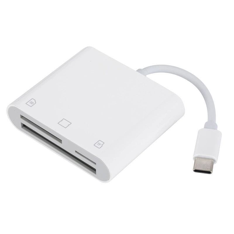 Typec card reader high-speed reading CF card camera TF memory card microSD three-in-one multi-function card reader