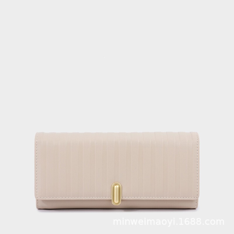 Lini'An 2026 New Fashion Metal Stripe Embossed 70% off Women's Wallet Wholesale Кошелёк