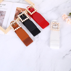 Factory wholesale fashion women elastic wide waist envelope down jacket casual belt sweater Korean style decorative belt