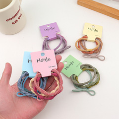 Sugar-colored elastic hairband, girl's hair tie for tying hair, high elasticity and durability rubber hair accessory, children's headband hair tie, hair loop head accessory