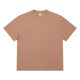 Mingqi | Heavy t-shirt Cotton 32s Double Yarn 270g High Neck Drop Shoulder Short Sleeve Tide t-shirt Earth Retro Loose t