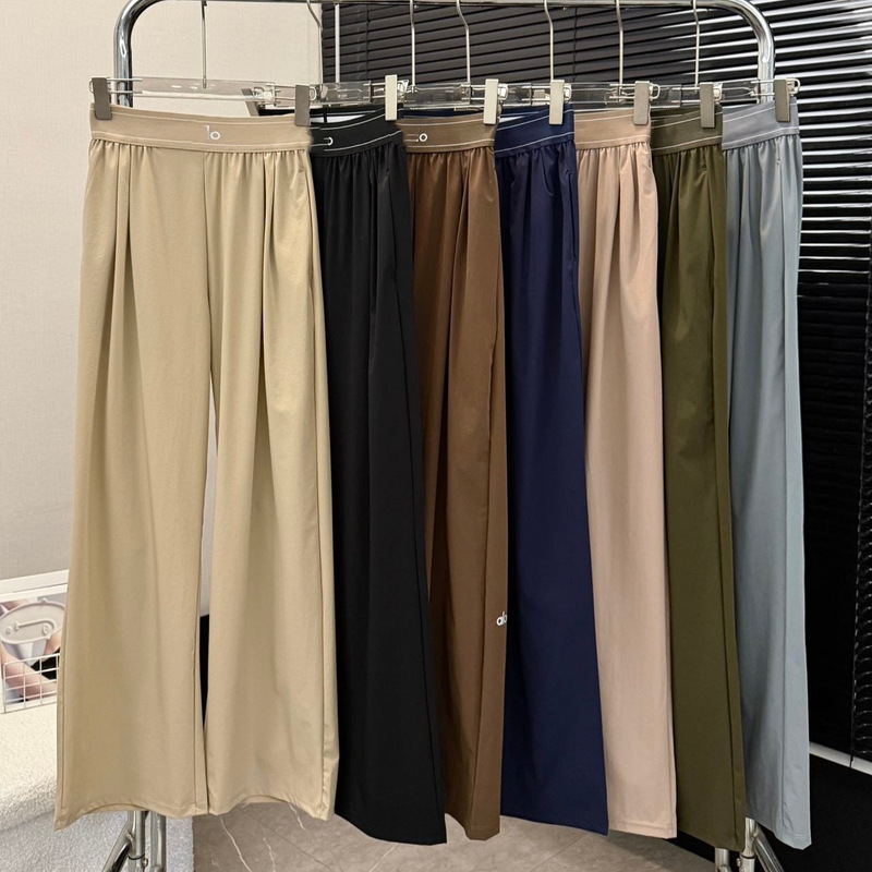 Ai Three-Color O Quick-Dry Pants Summer New Women's Casual Sports Pants Versatile Thin Straight-Leg Pants Women's Same Style 9106 Ai Three-Color O Quick-Dry Pants Summer New Women's Casual Sports Pants Versatile Thin Straight-Leg Pants Women's Same Style 9106
