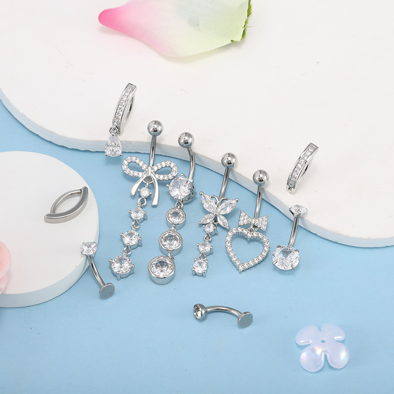 Labret piercing jewelry detail image