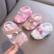 夏季叫叫鞋女寶寶鞋子軟底嬰兒學步鞋0-1-2歲3公主鞋女童涼鞋防滑