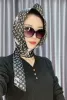 Black scarf flower-shaped