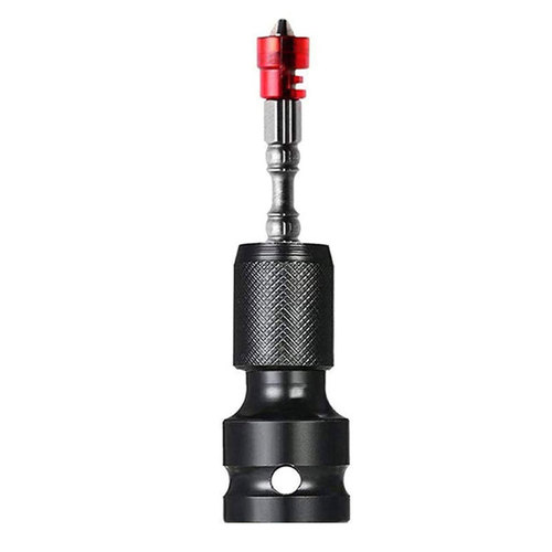 Electric wrench adapter, extensible hex conversion head, drill chuck adapter, dual square shaft T-axis 1/4 conversion head