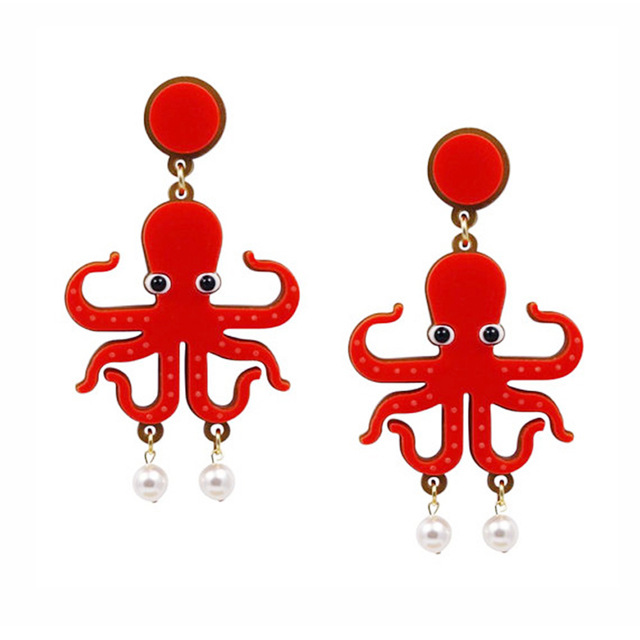 Drop Earrings Classification 1 Pair Cute Exaggerated Animal Dinosaur Arylic Drop Earrings