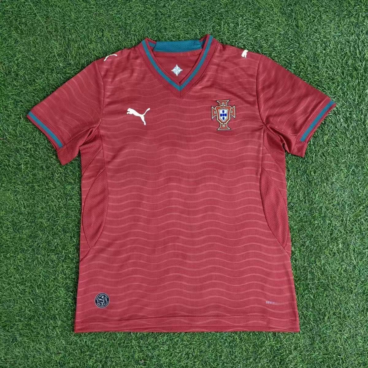 jerseys portugueses2025 / 26 temporada portuguesa #7 Ronaldo mangas cortas camiseta de fútbol al por mayor transfronteriza