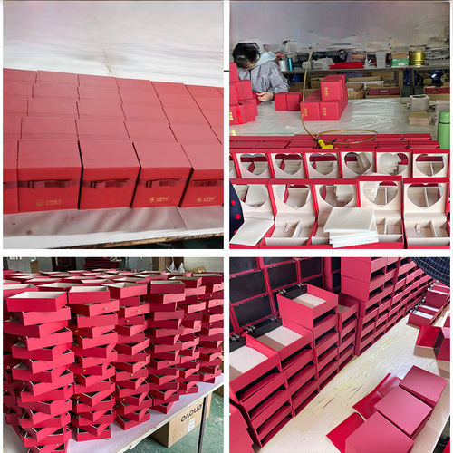 Celebrating Heart Vanity Mirror Face Valentine's Day Jewelry Storage Display Box Ring Necklace Bracelet Watch Packaging Box Wholesale