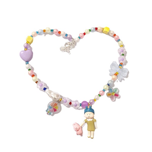 Matte acrylic beads