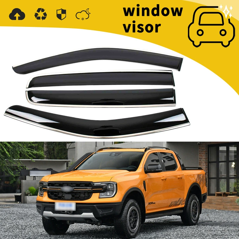 Подходит для 23 Ford RANGER, дождевики, дождевики на двери, дождевики на окна, дождевики, модифицированные украшения