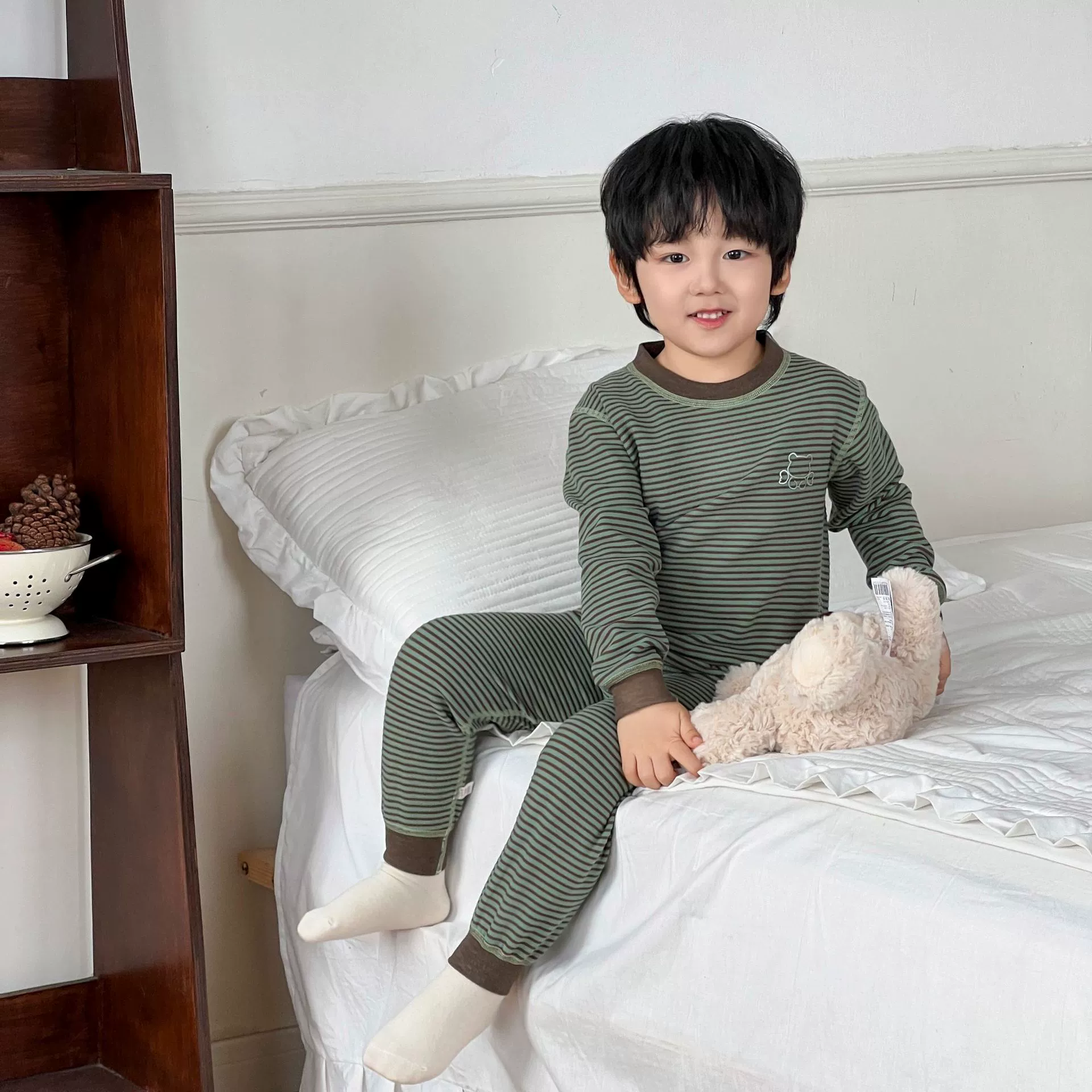 童装秋冬内衣女宝宝秋衣儿童秋裤a类7A抗菌高弹无骨儿童保暖内衣