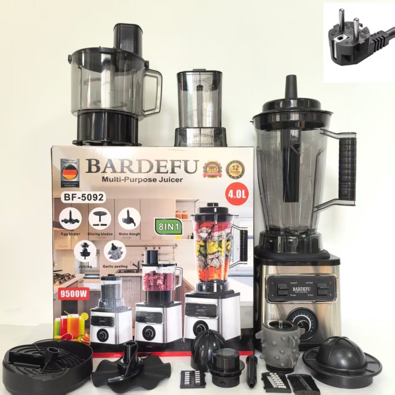 跨境不锈钢大功率纯铜搅拌机家用绞肉碎冰破壁榨汁机8in1blender|undefined